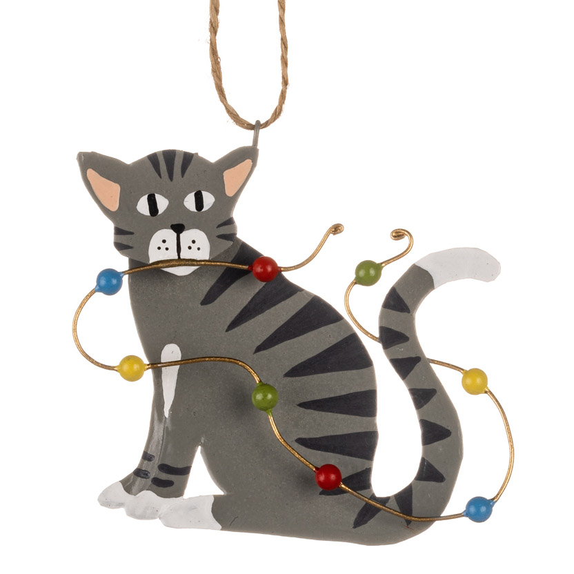 Shoeless Joe Grey Cat