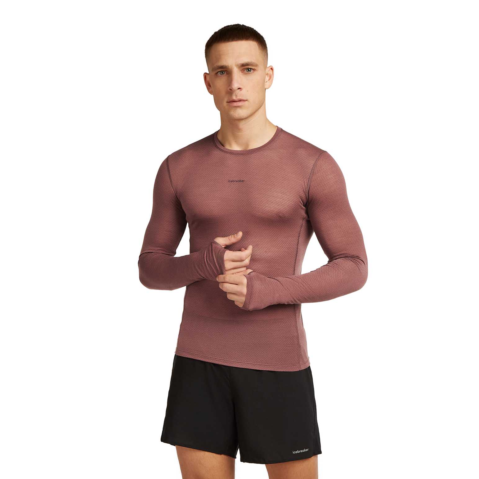 Icebreaker M Merino Blend 75 Cool-Lite™ Featherlight™ Long Sleeve Crewe