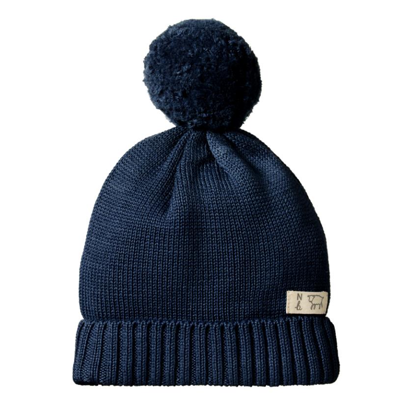 Nature Baby Alpine Pom Pom Beanie 3-4Y
