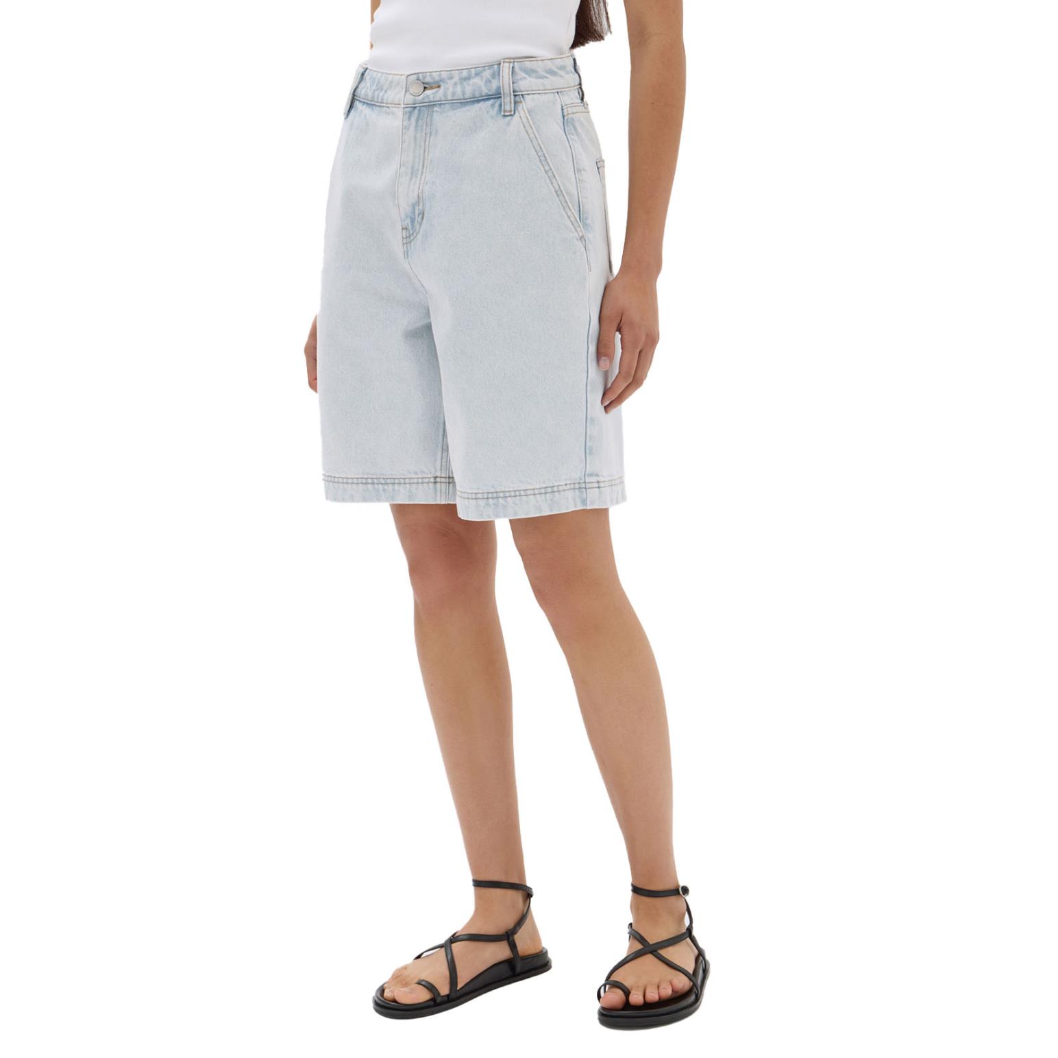 Assembly Label Longline Denim Short Bleach