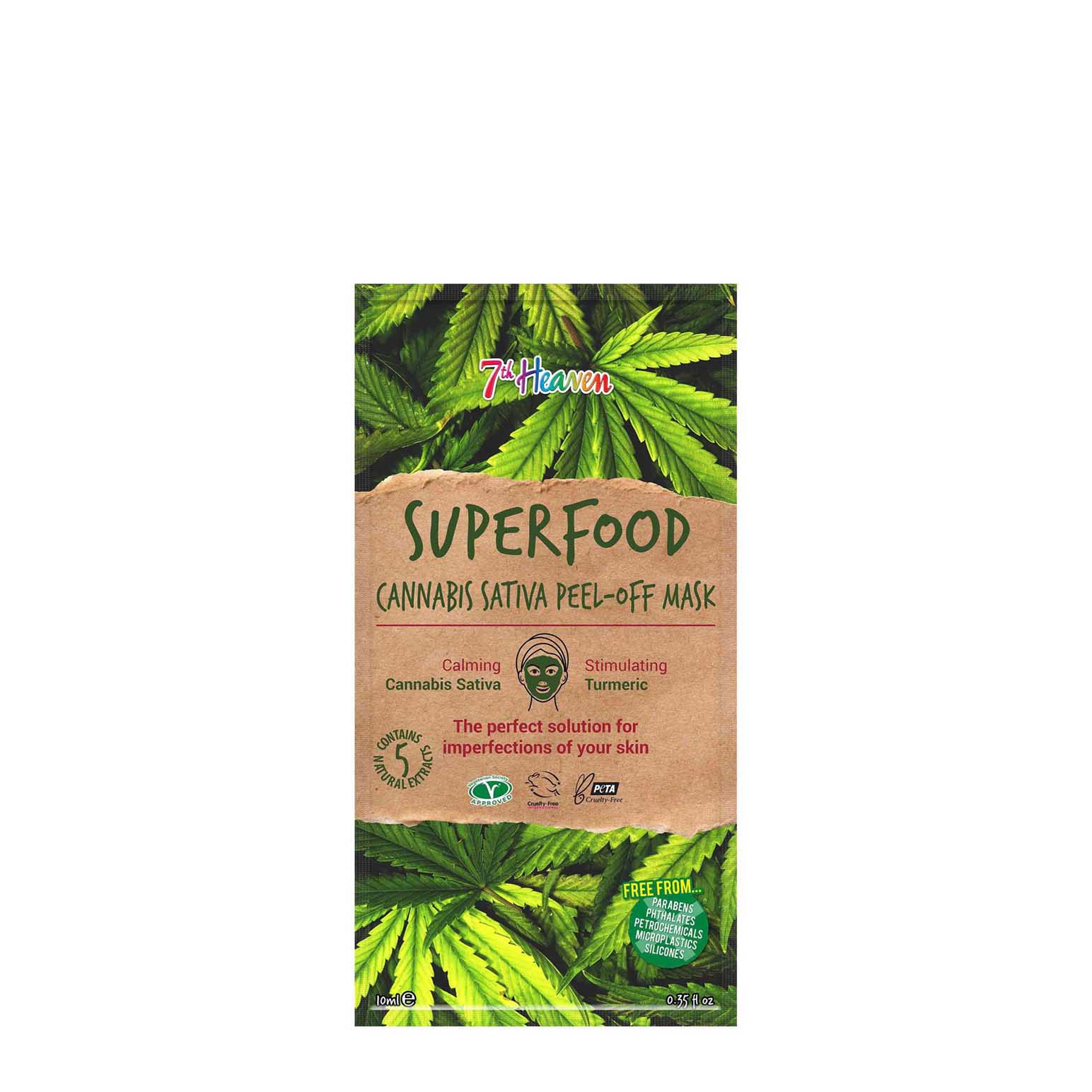 7th Heaven Superfood Cannabis Sativa Peel Off Mask