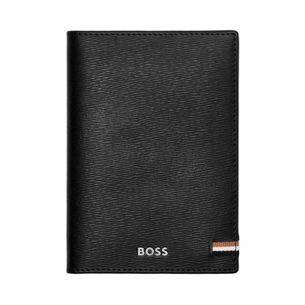 Hugo Boss Passport Holder Iconic Black