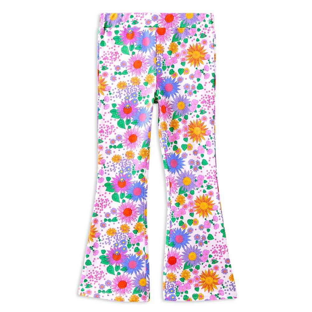 Milky Sunshine Floral Flared Legging