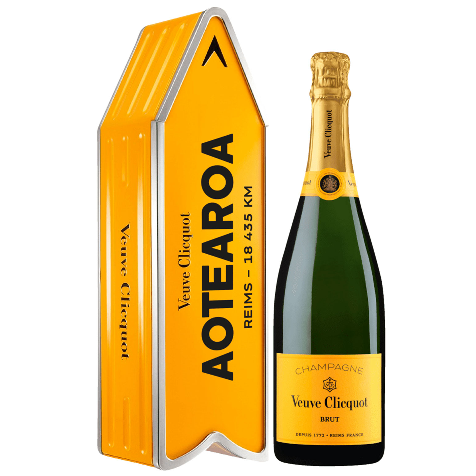 Veuve Clicquot Aotearoa Arrow Gift Tin Limited Edition