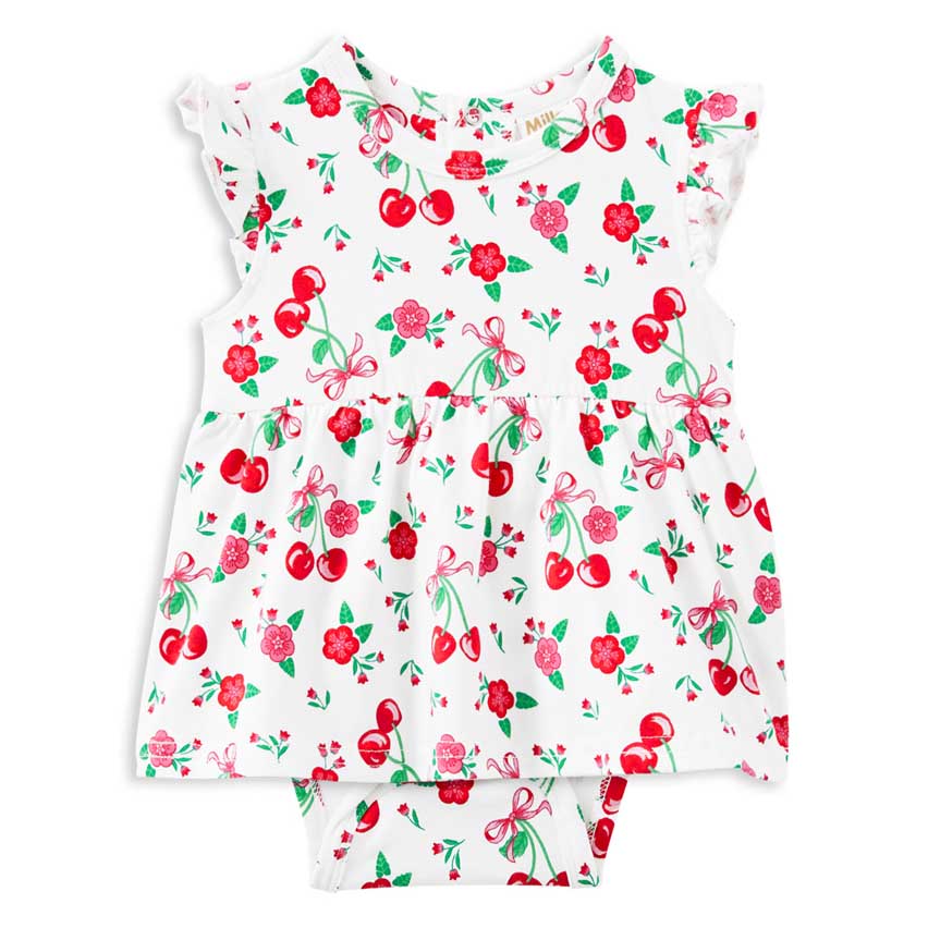 Milky Sweet Cherry Baby Dress
