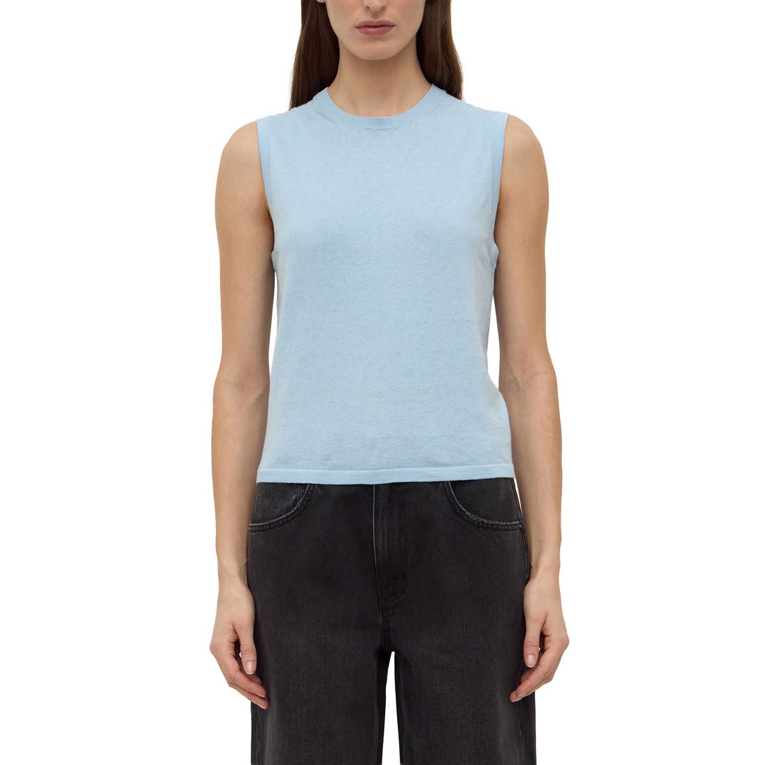 Assembly Label Helena Cotton Cashmere Vest Salt