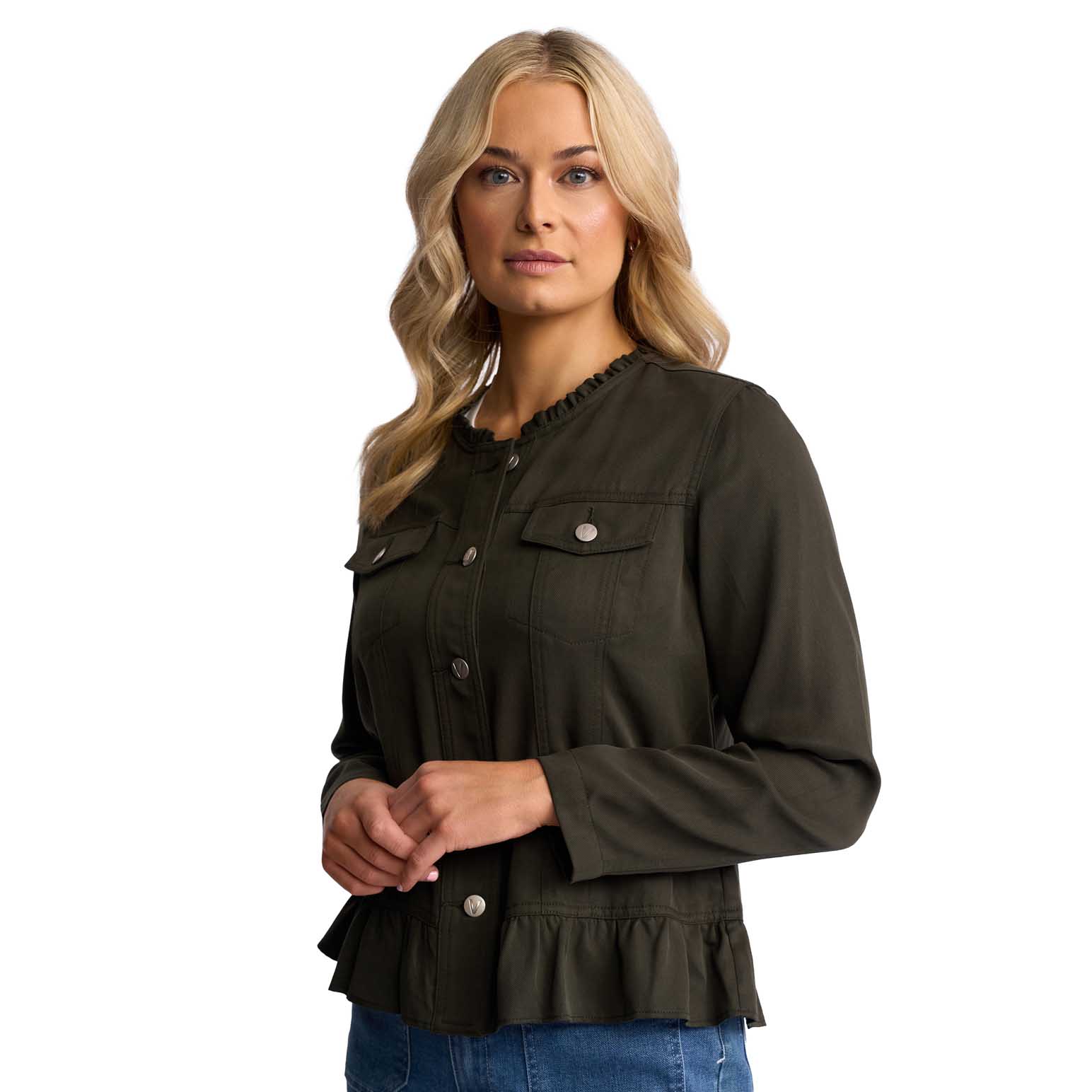 Vassalli Jacket With Frill Hem