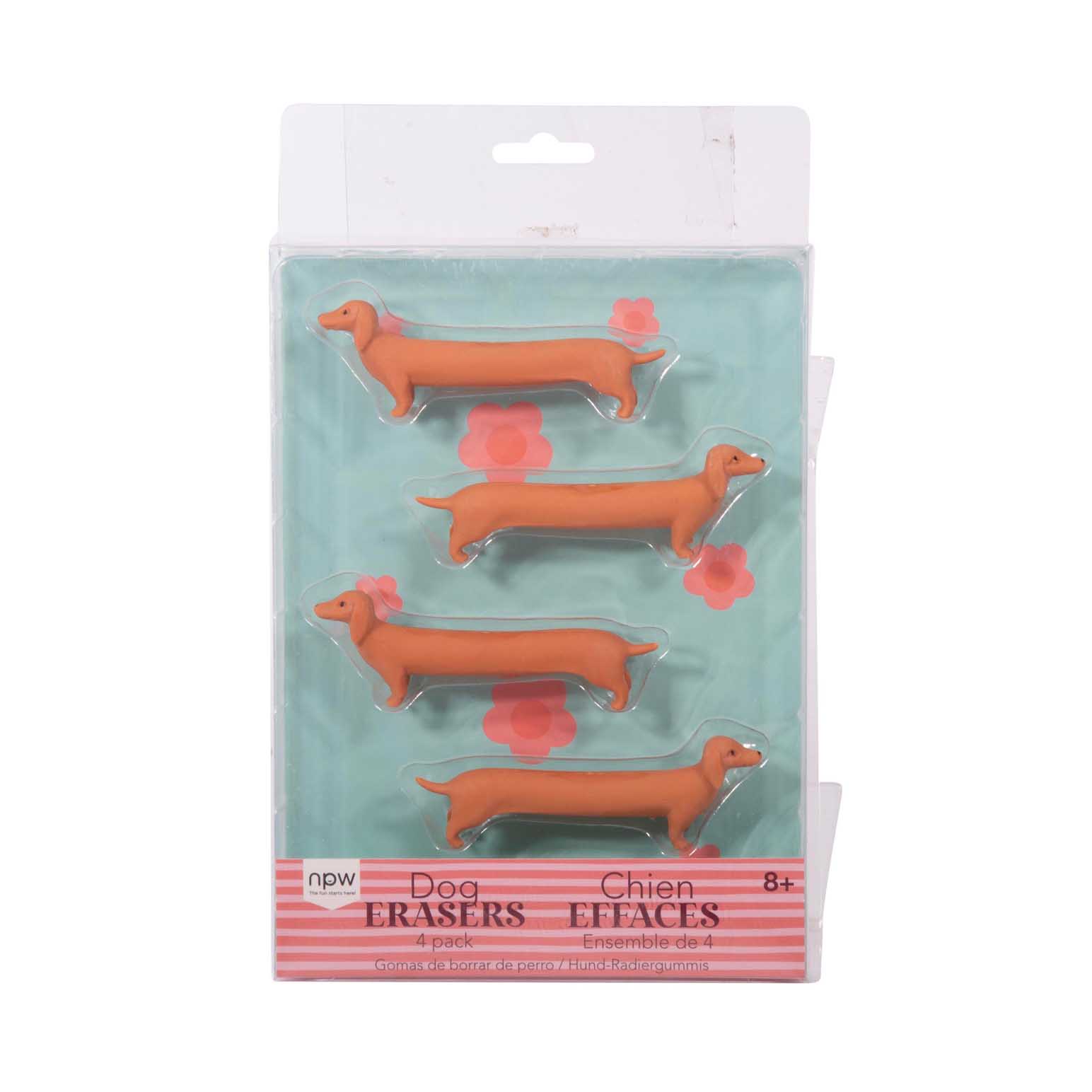 NPW Dog Eraser - Set Of 4