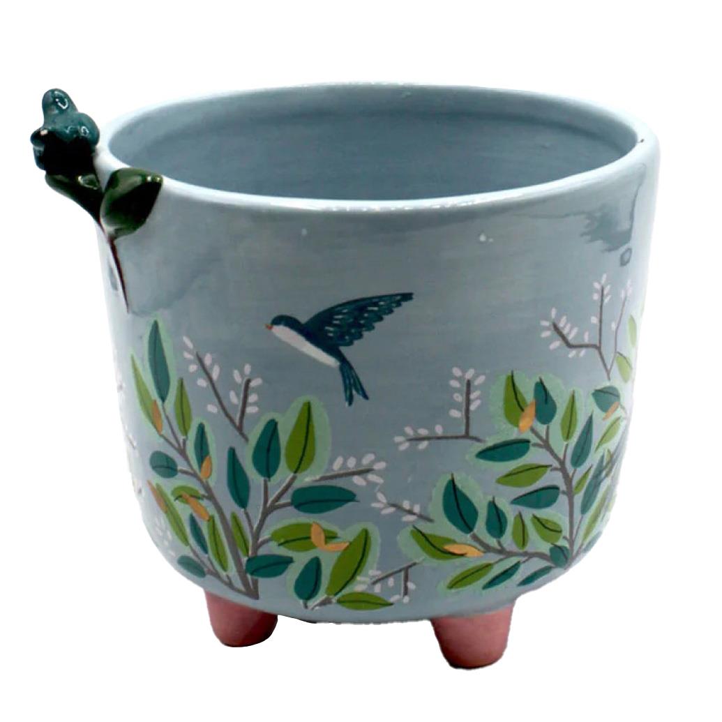 House Of Disaster Secret Garden Bird Planter Plate