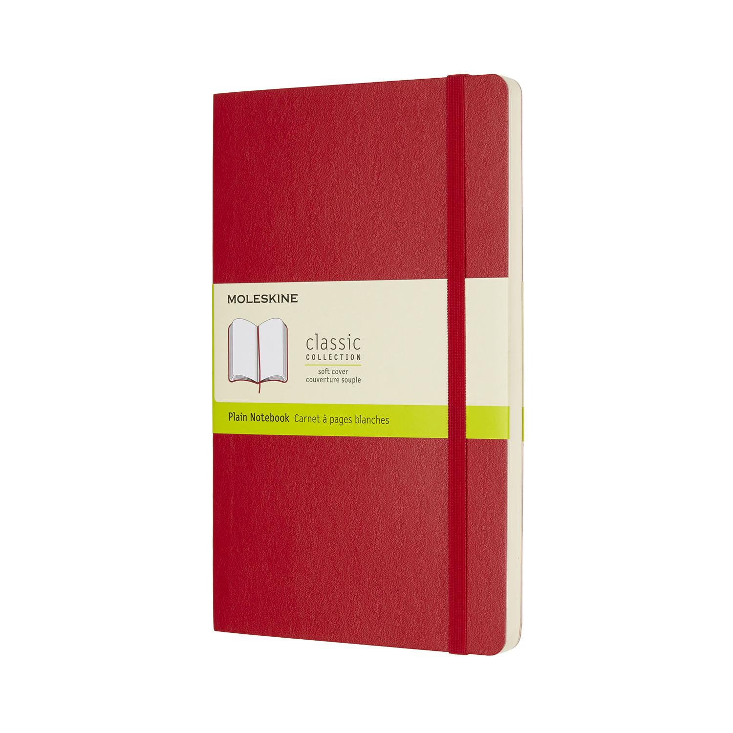 Moleskine Notebook Large Plain S.Red Soft