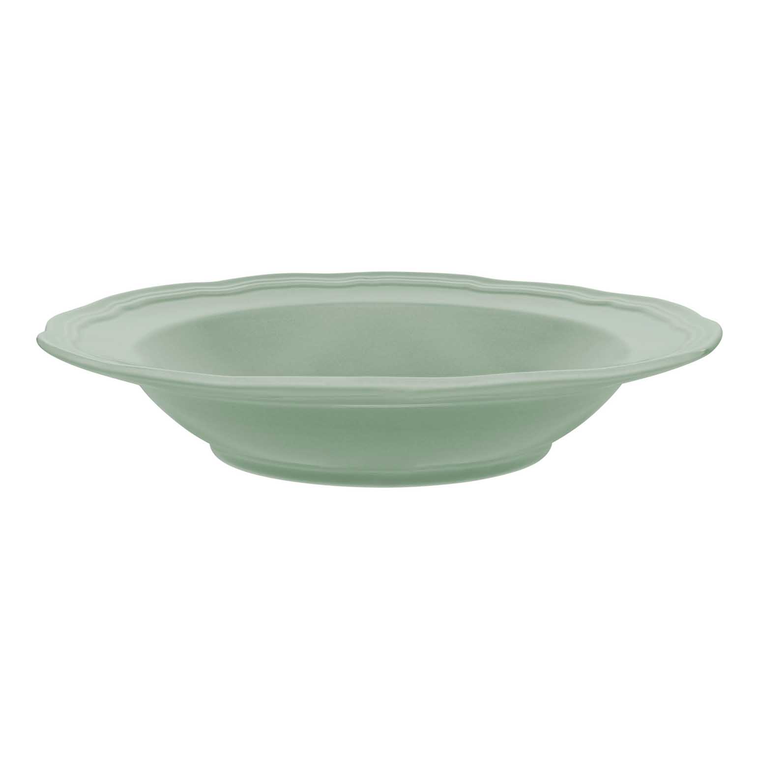 Casa Domani Florence Scallop Rim Bowl 23x5cm Sage