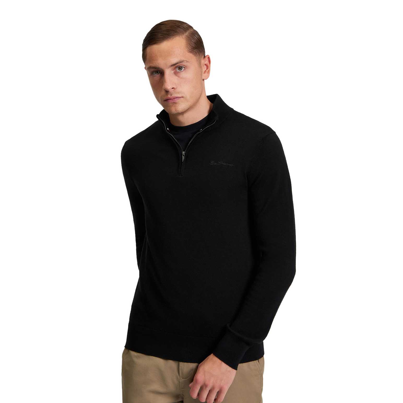 Ben Sherman Merino Half Zip