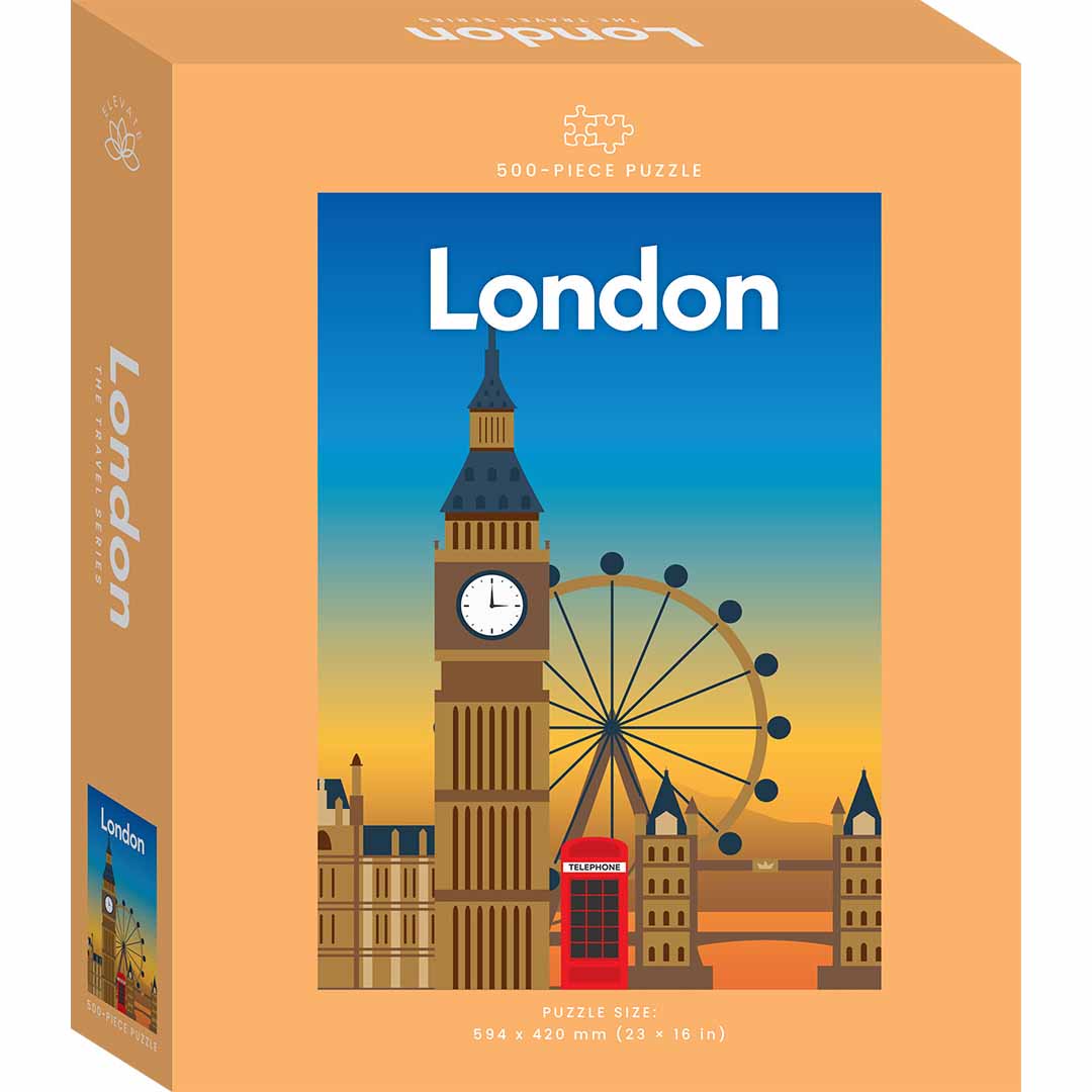 Hinkler Travel Poster 500 Piece Jigsaw: London