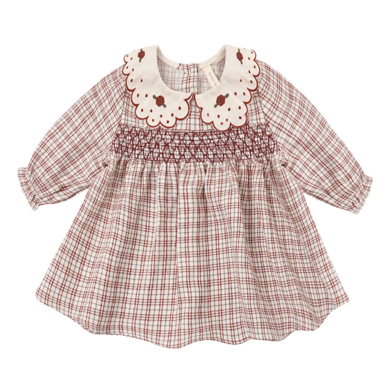 Quincy Mae Callie Dress Christmas Plaid 12-24M