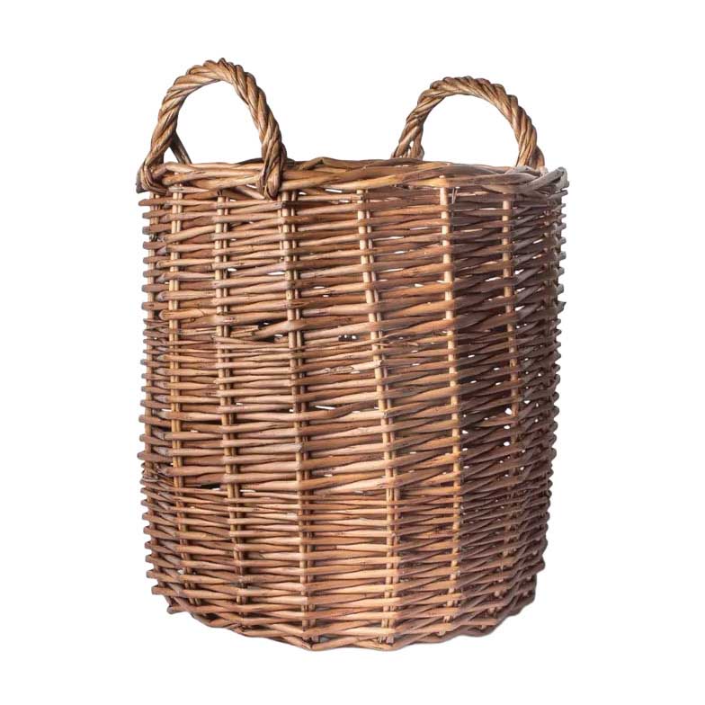 French Country Riviera Woven Round Basket Small