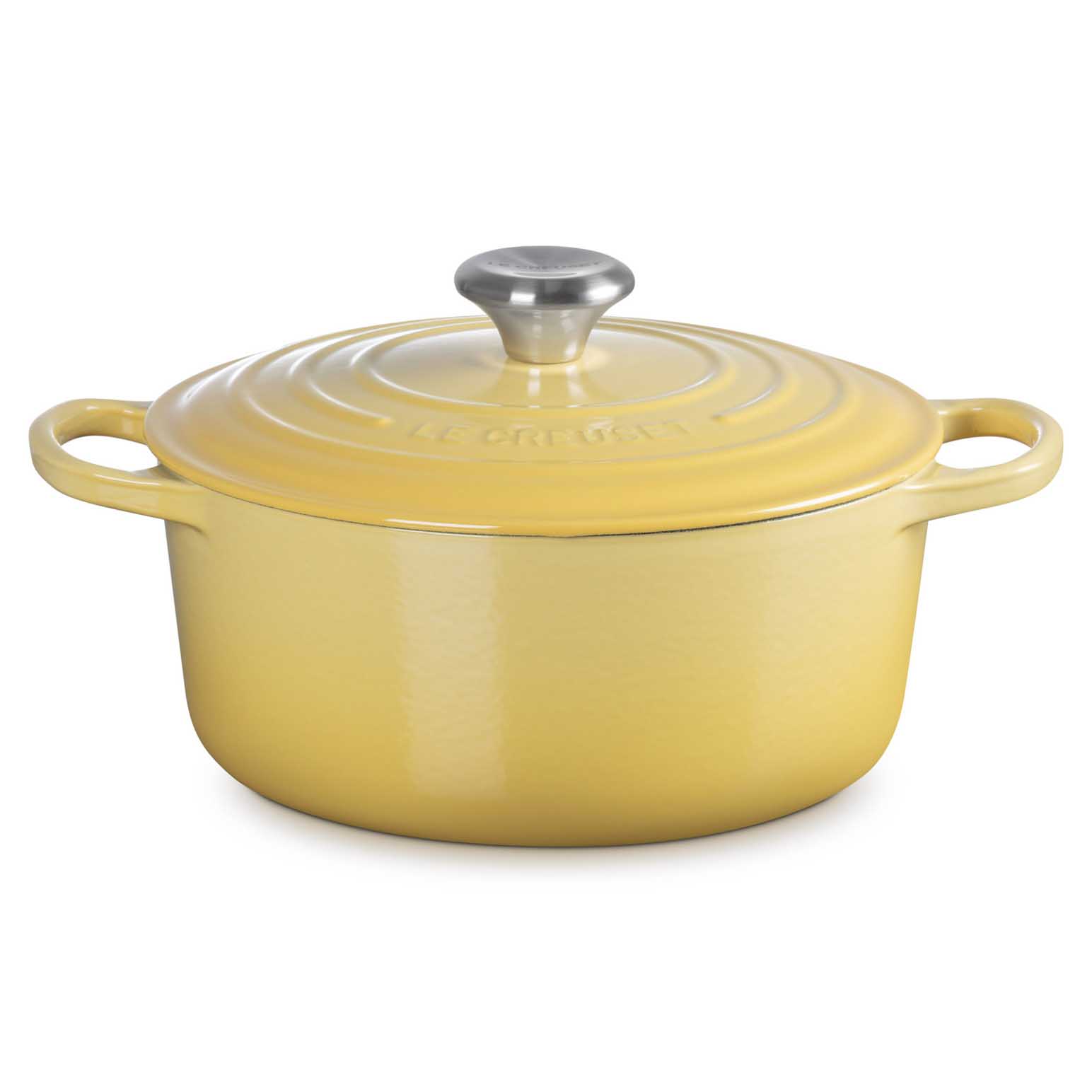 Le Creuset Signature Round Casserole 24cm - Camomille SS Knob