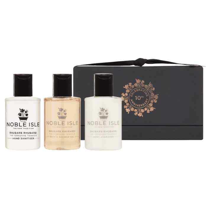 Noble Isle Rhubarb Rhubarb! Shower Care Trio