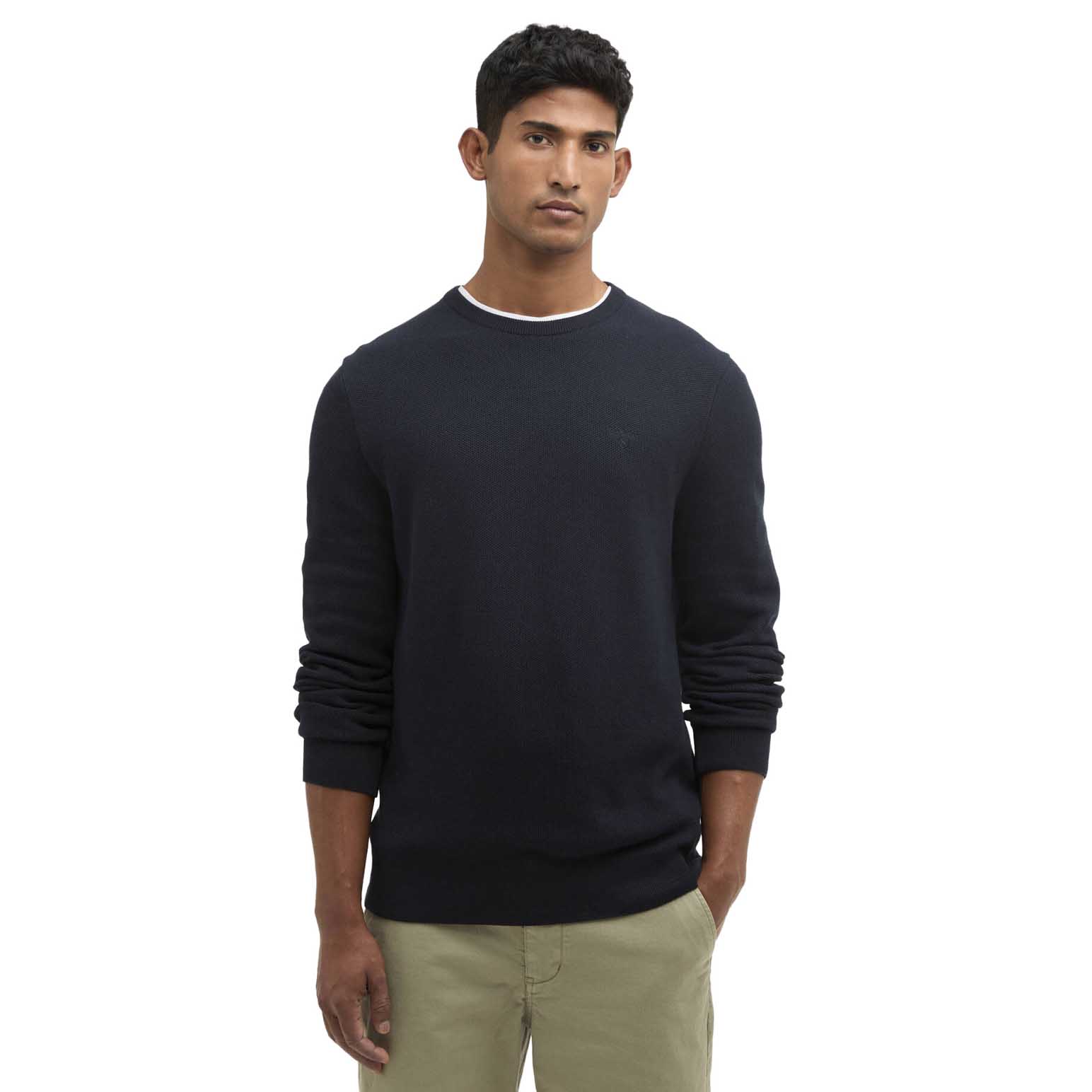 Barbour Essential Honeycomb Crew Neck Sweater