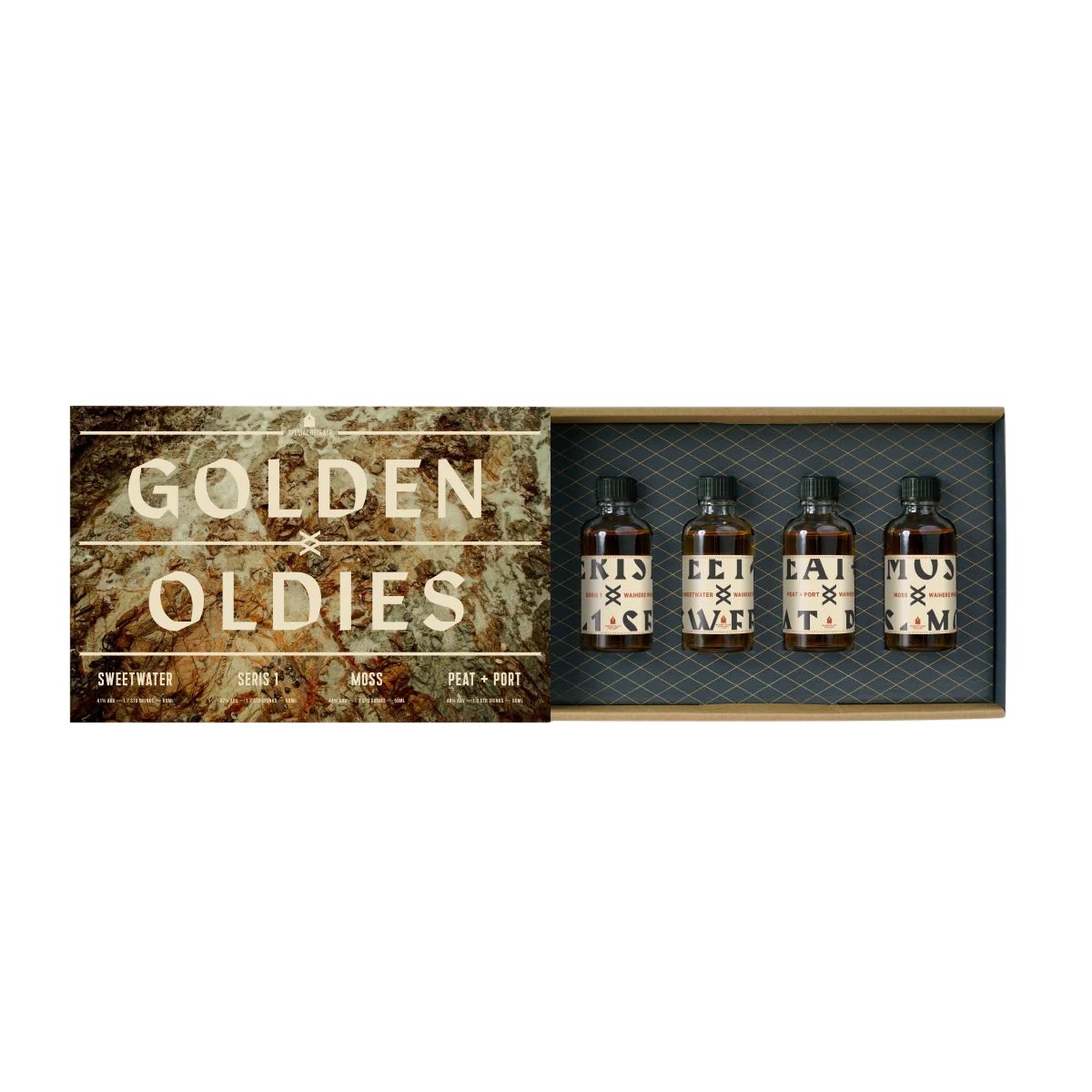 Waiheke Whisky Golden Oldies NZ Single Malts Gift Pack 4x50ml