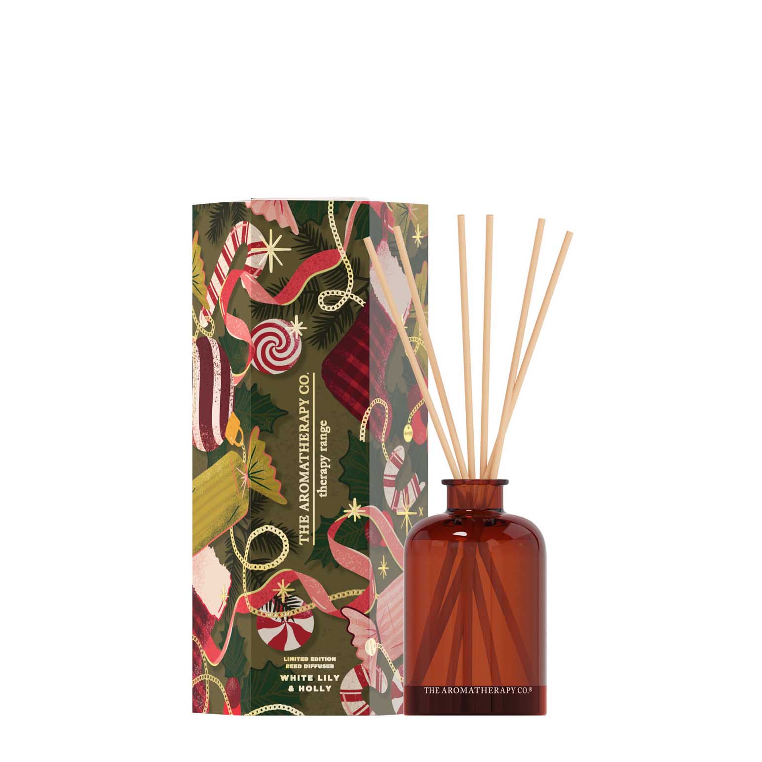 Therapy White Lily & Holly Festive Diffuser 100ml