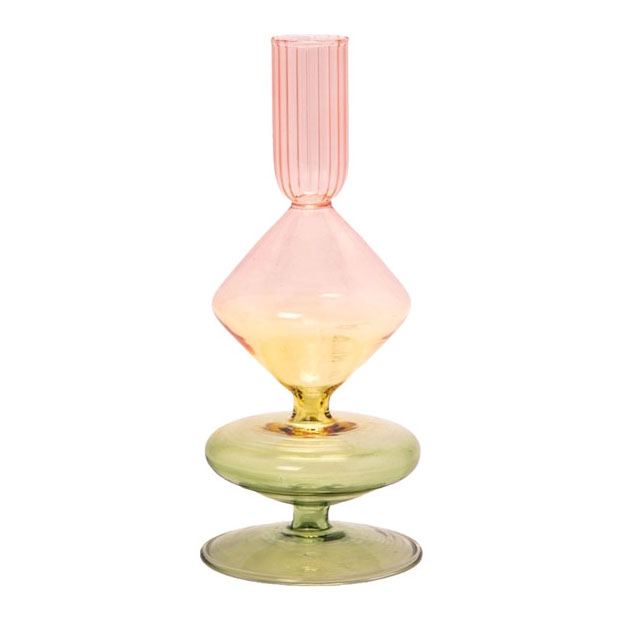 Eja Glass Candleholder