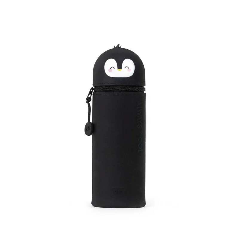 Legami Kawaii 2-In-1 Soft Silicone Penguin Pencil Case
