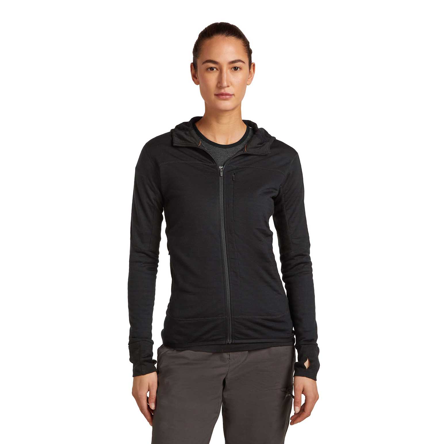 Icebreaker W Merino 300 RealFleece Descender LS Zip Hoodie