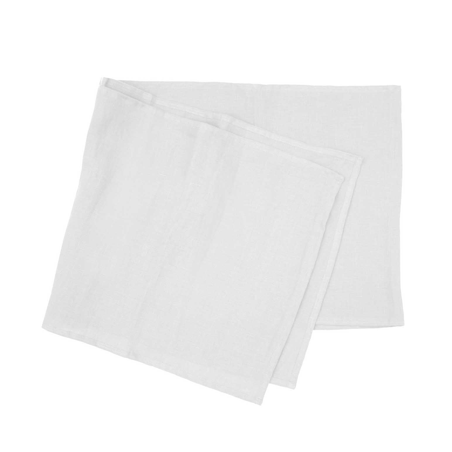 Bambury Linen Table Runner 35x180cm White