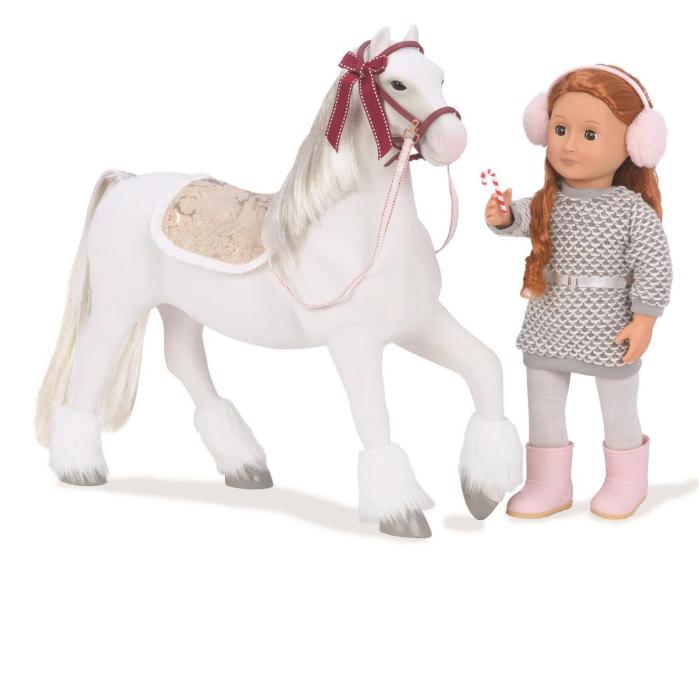 Our Generation Dolls Og Horse 20" Clydesdale Holiday