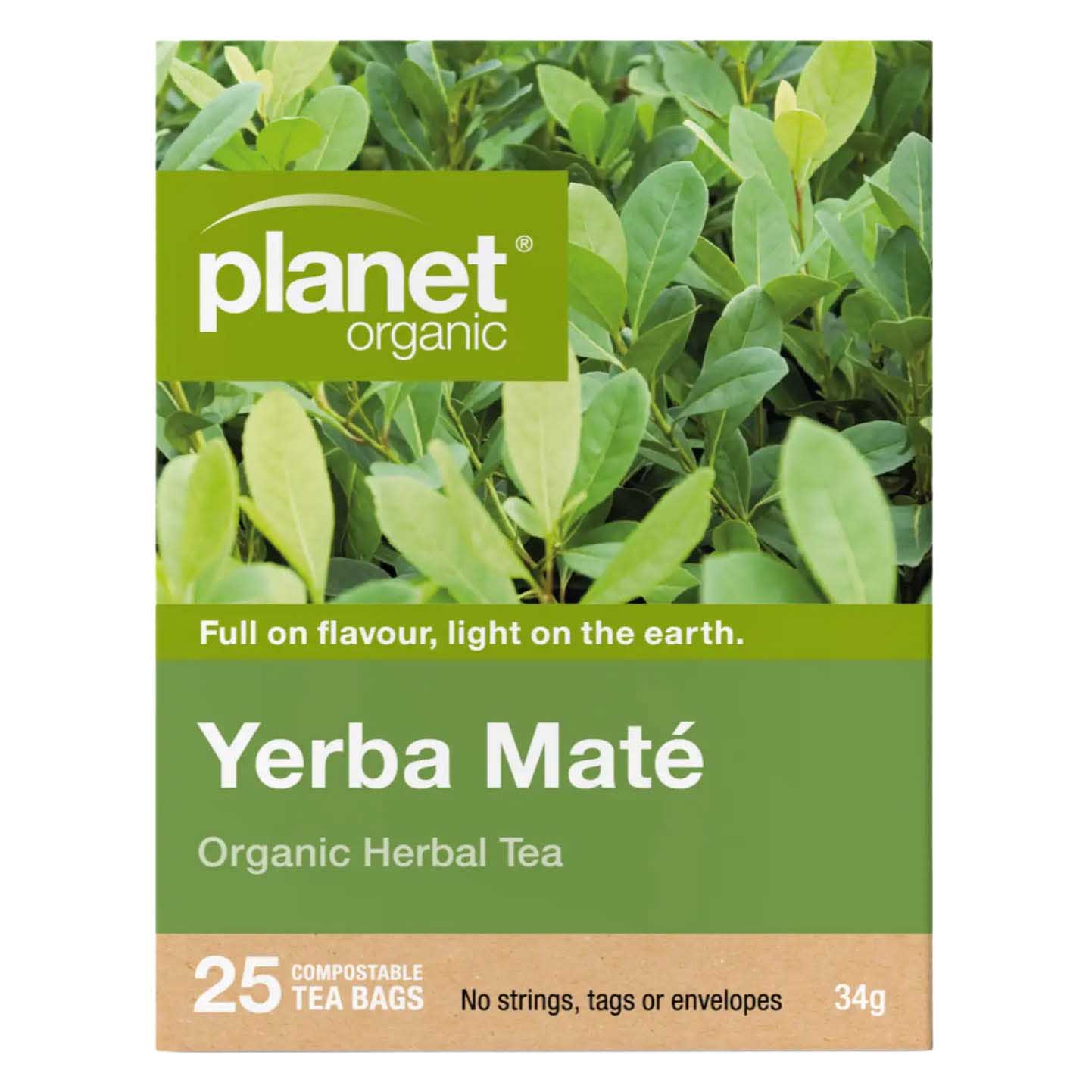 Planet Organic Yerba Mate 25 Teabags