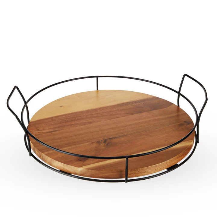Twine Modern Manor Acacia Cocktail Tray