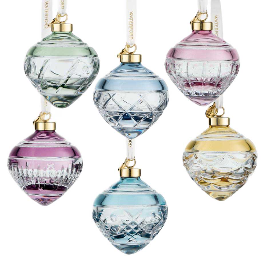 Waterford Winter Wonders Baubles Colours Set of 6
