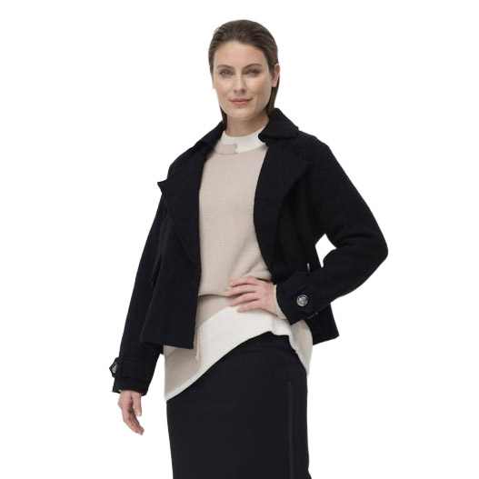 Marco Polo Cropped Boiled Wool Jacket