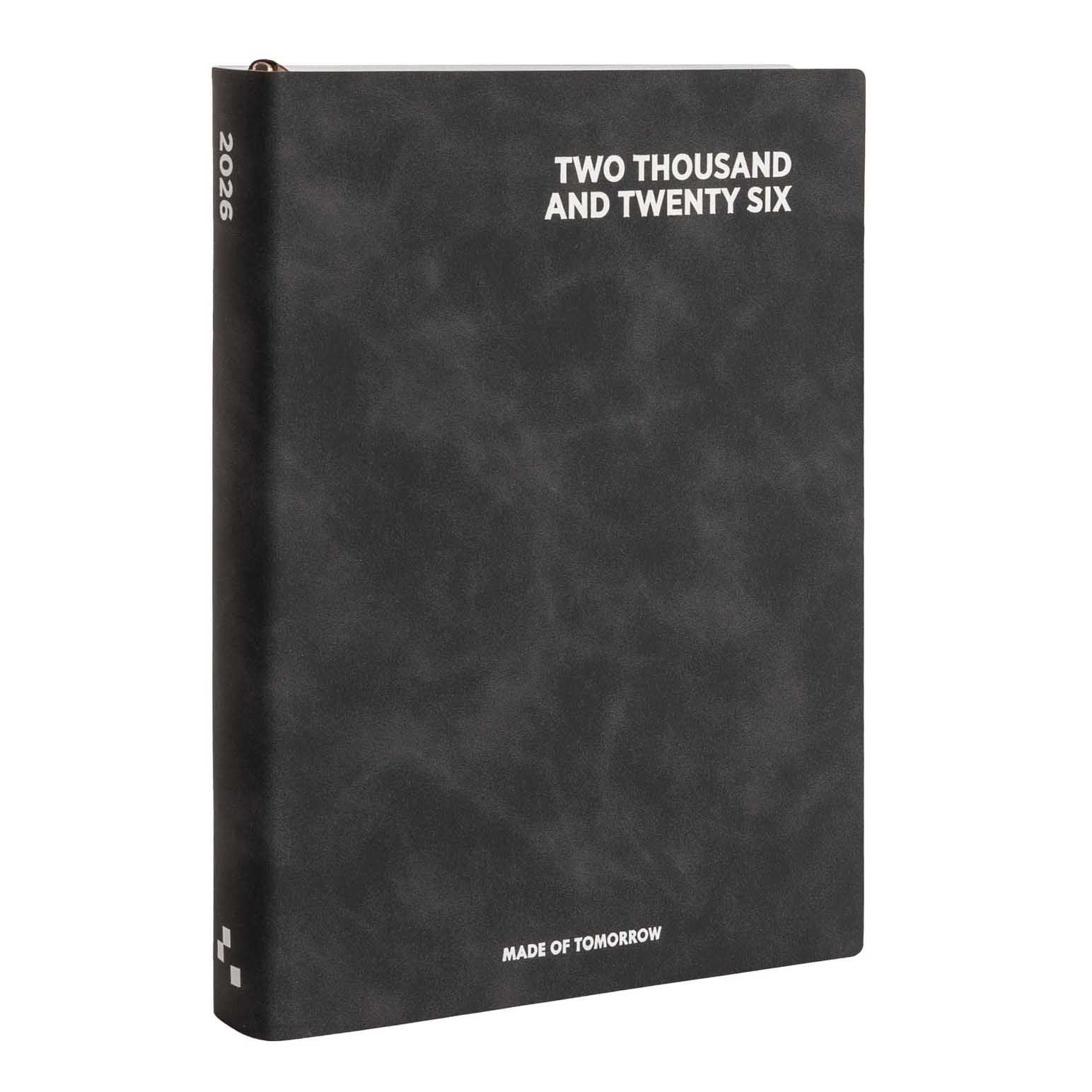 Made of Tomorrow 2026 A5 Daily Diary Faux Leather - Onyx