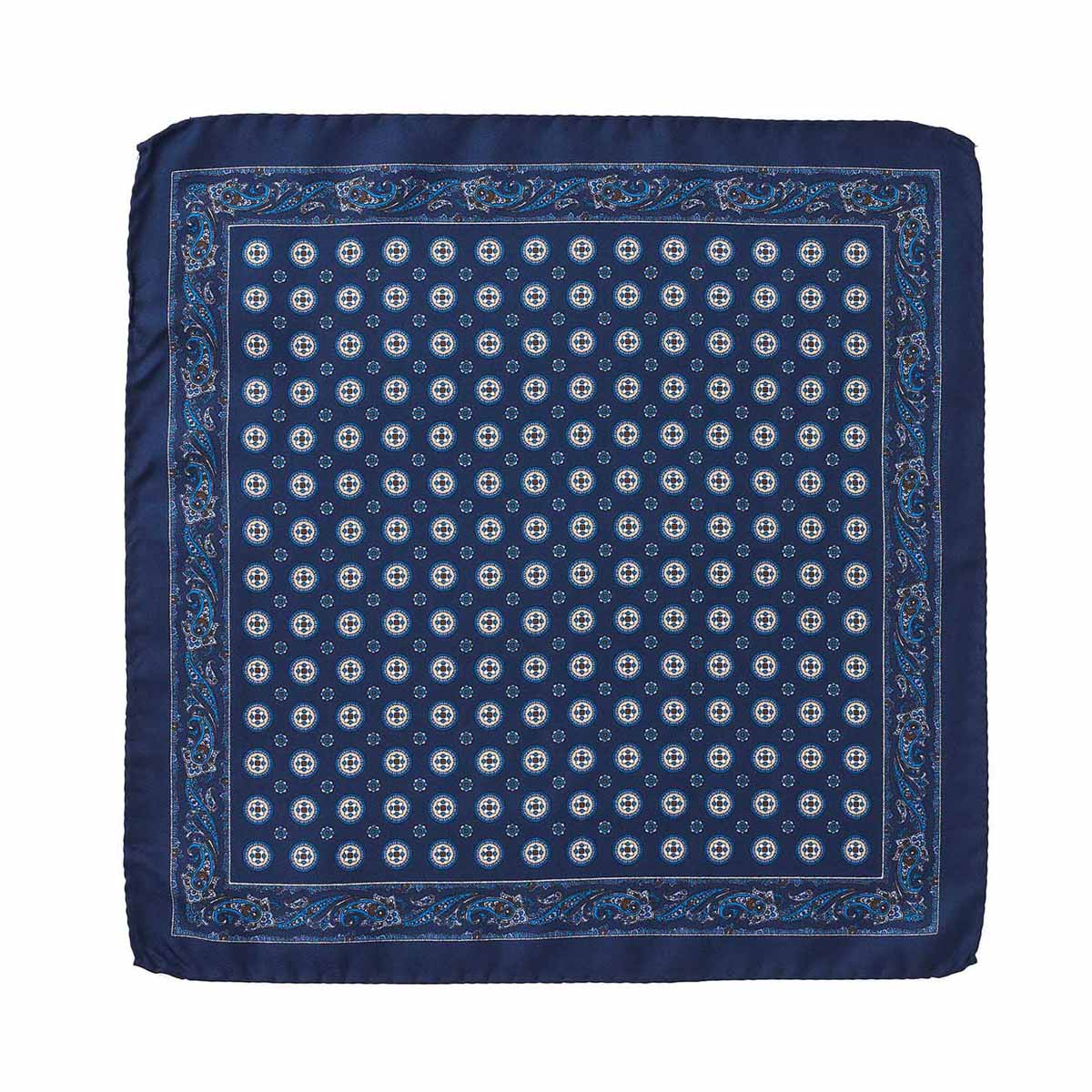 Cambridge Round Foulard Pocket Square
