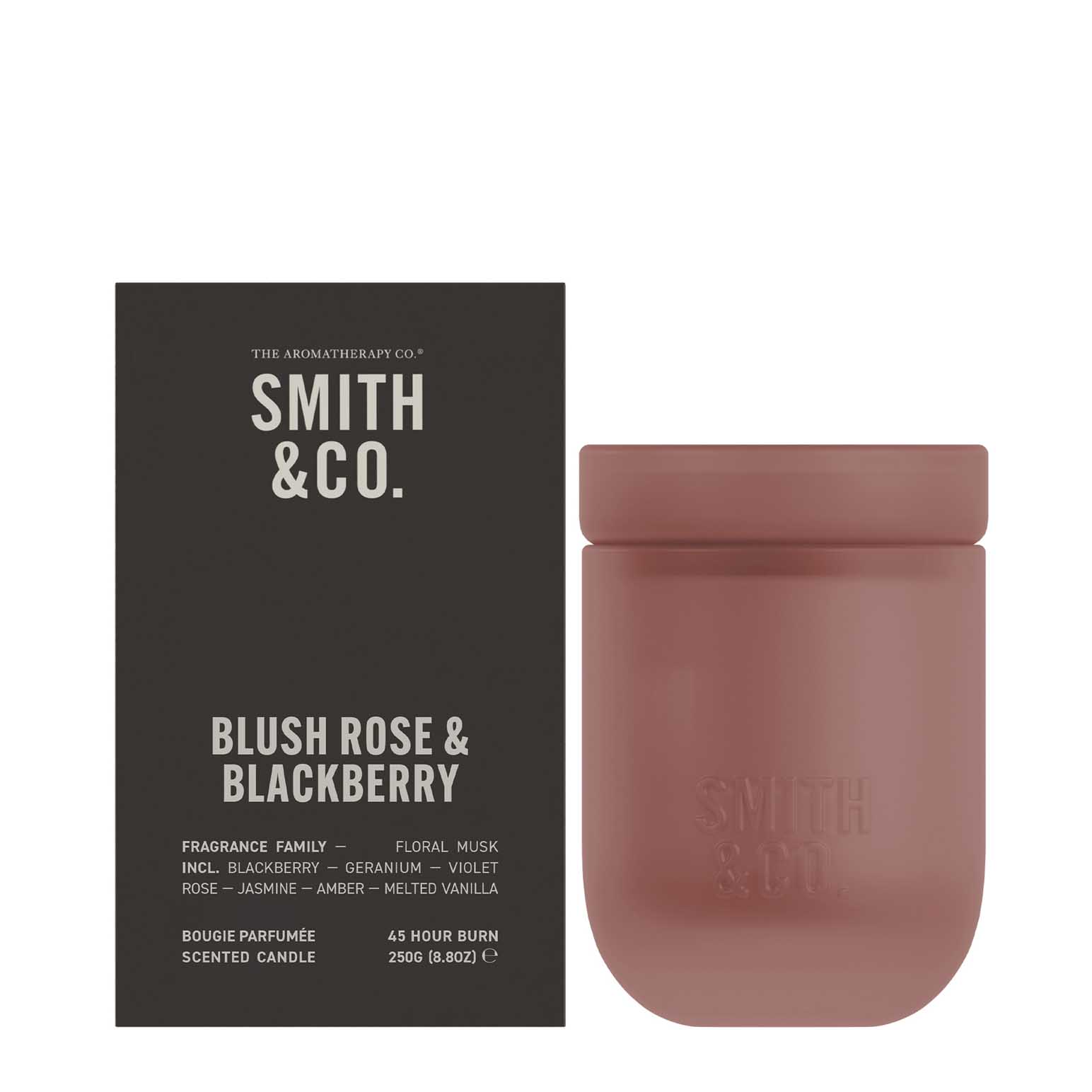 Smith & Co. Candle 250g - Blush Rose & Blackberry