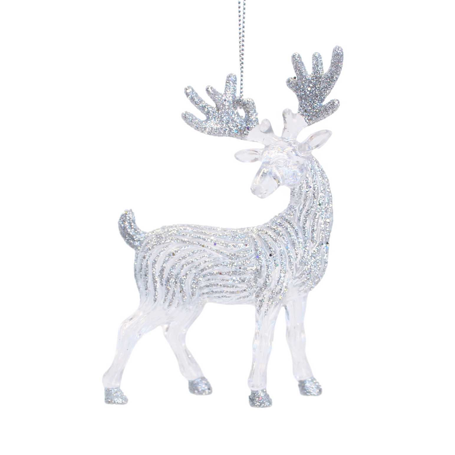 Reindeer Looking Back Ornament