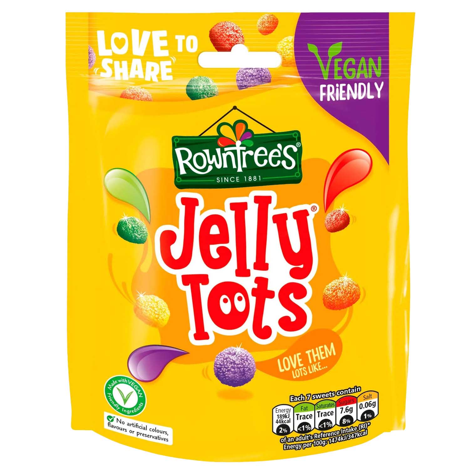 Rowntree's Jelly Tot Bag 150g