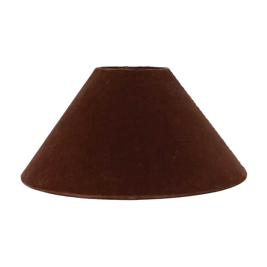 French Country Coolie Velvet Shade Cinnamon 35cm