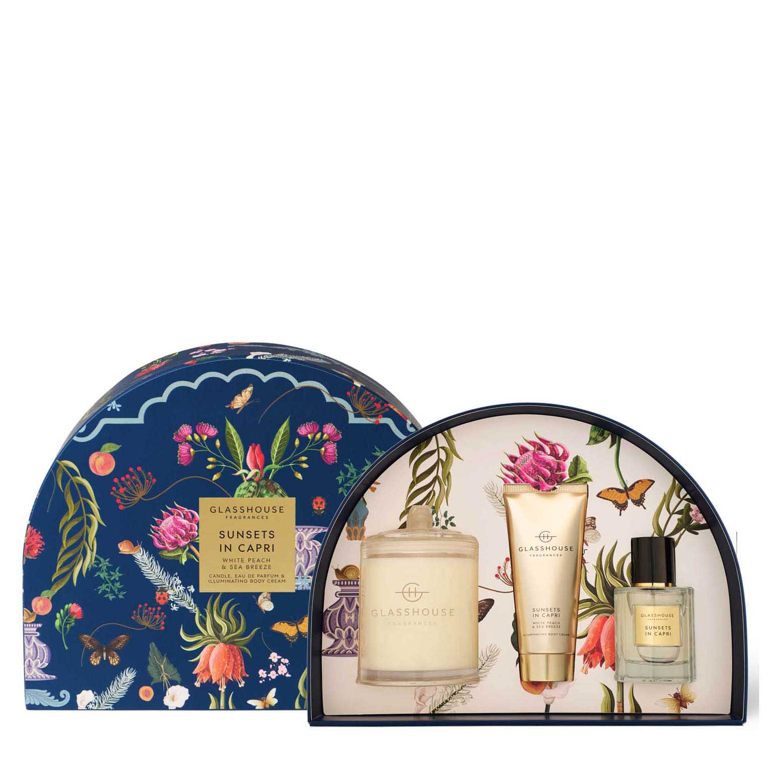 Glasshouse Fragrances Limited Edition Sunsets in Capri Gift Set