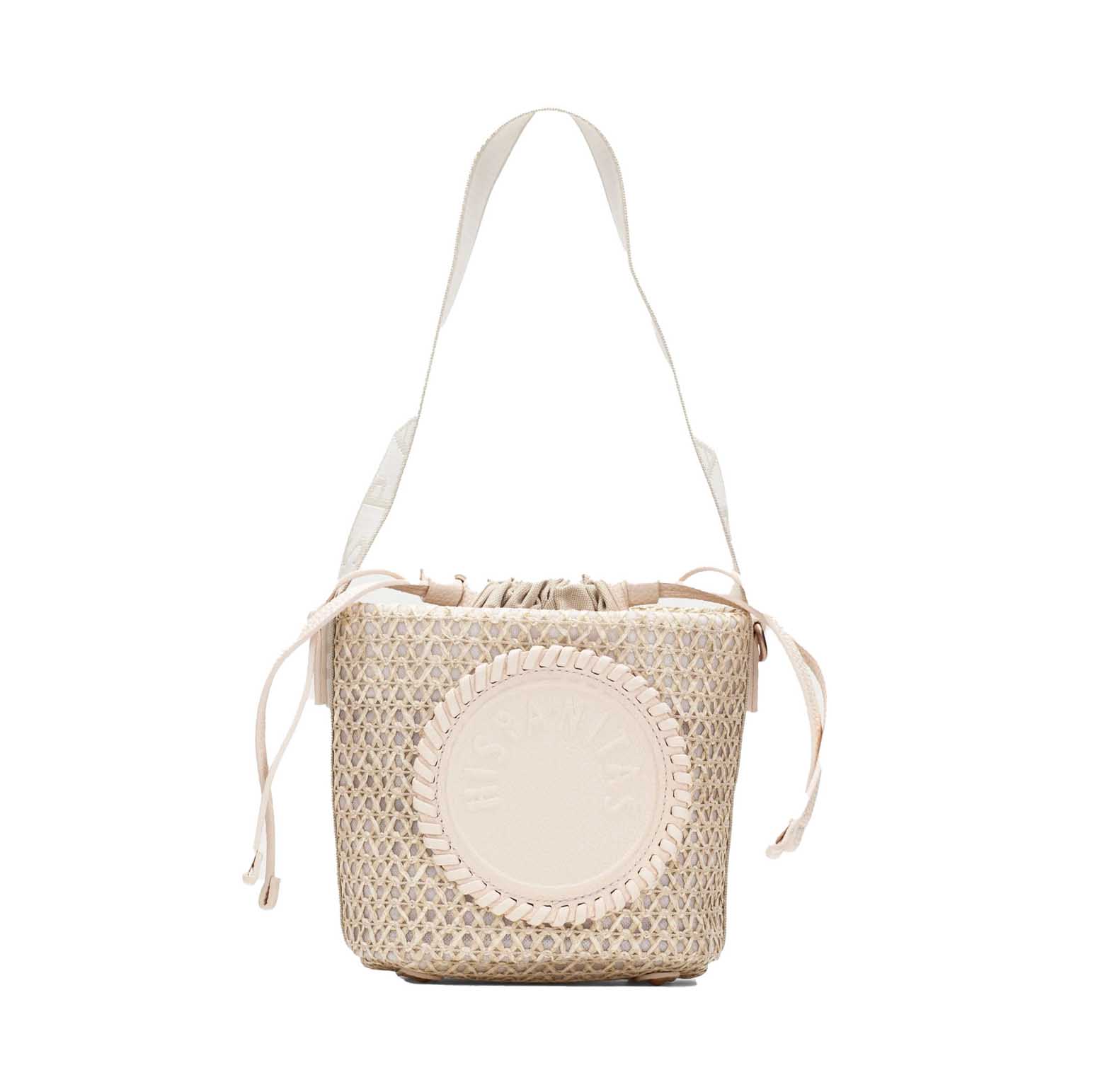 Hispanitas Bolsos Marrakech Raffia Bucket Bag