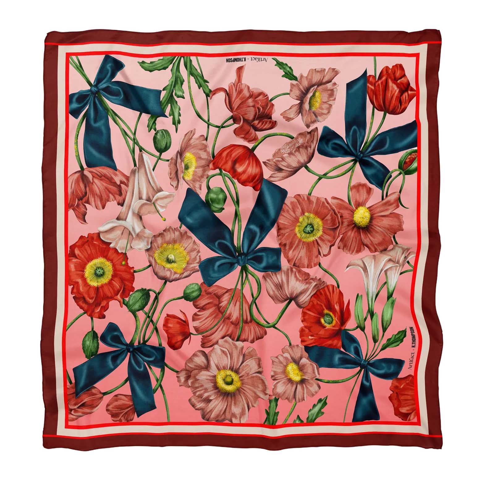 Artifact x Kelly Thompson Generations Square Silk Scarf
