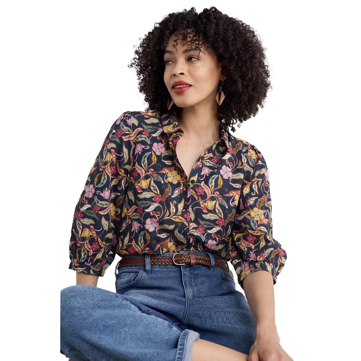 Seasalt Cornwall Hope Cottage Blouse Folky Bloom Maritime