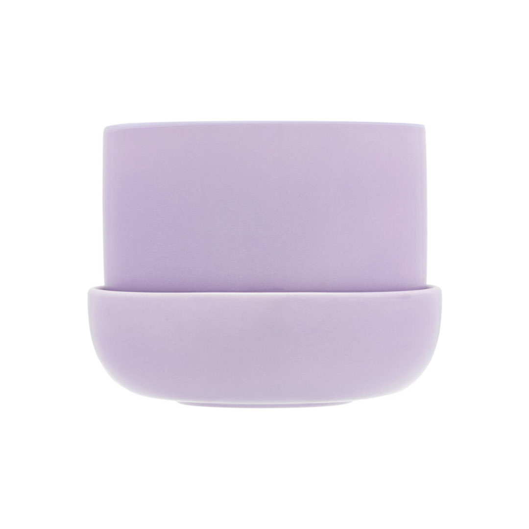 iittala Nappula Plant Pot with Saucer 17cm L Lilac