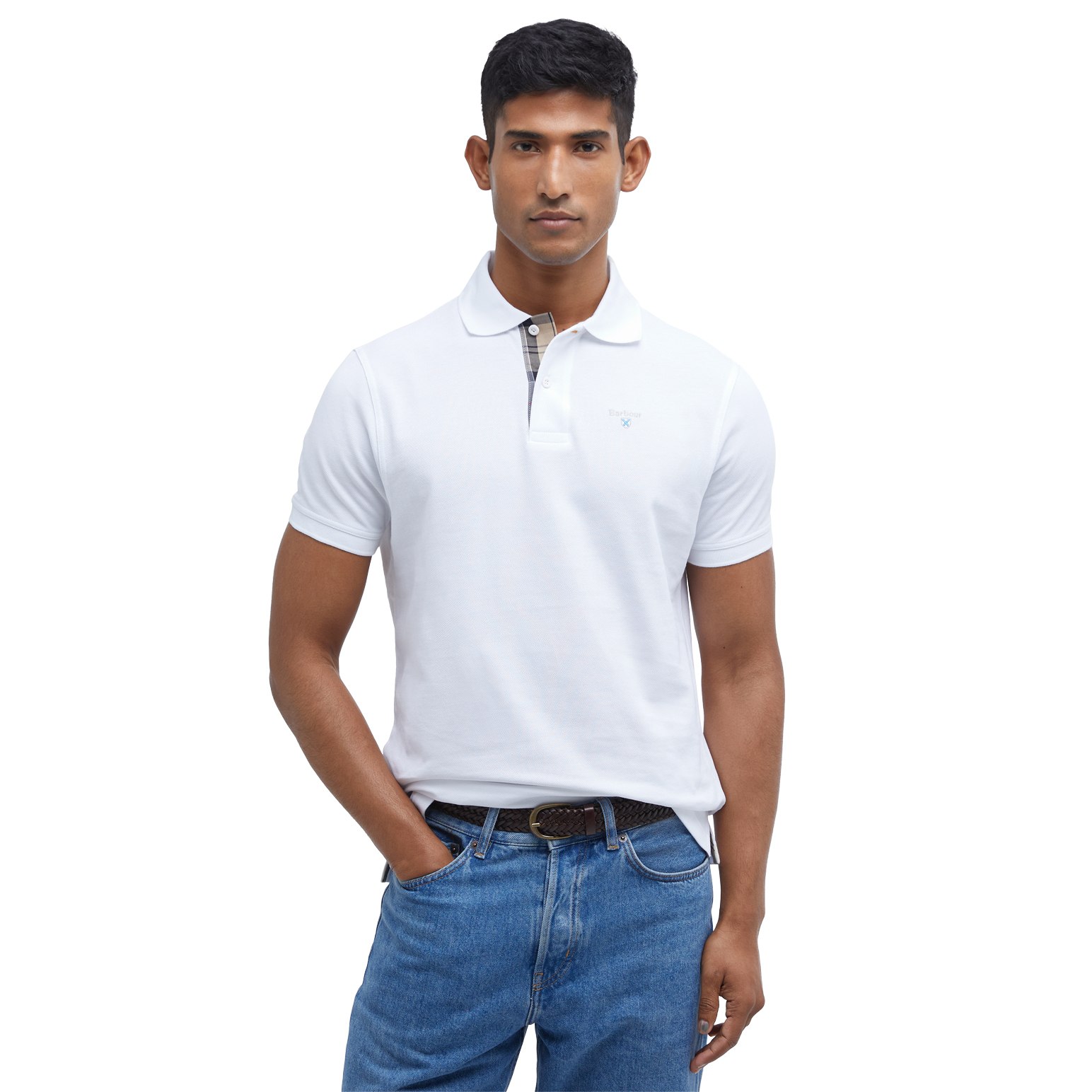 Barbour Tartan Pique Polo Shirt