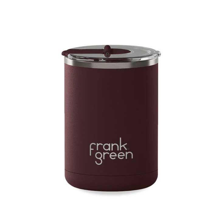 frank green 12oz Ceramic Cup with Hinged Lid Chocolate