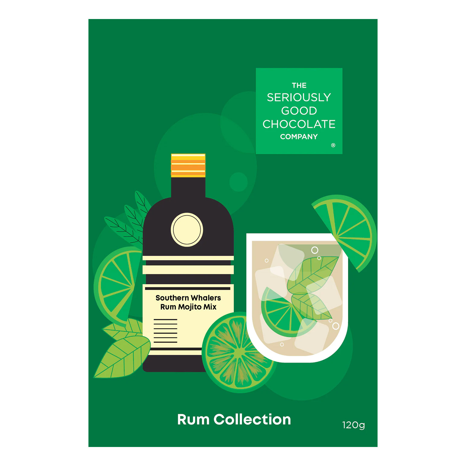 Seriously Good Chocolate Rum Collection - 6-Piece Box 120g