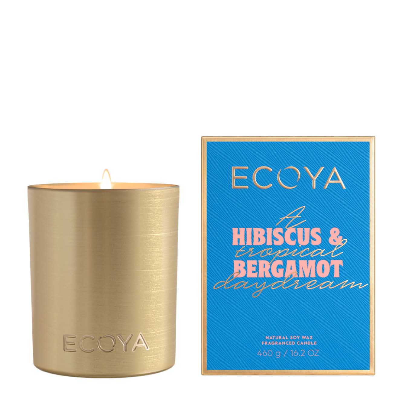 ECOYA Goldie Candle Hibiscus & Bergamot 460g