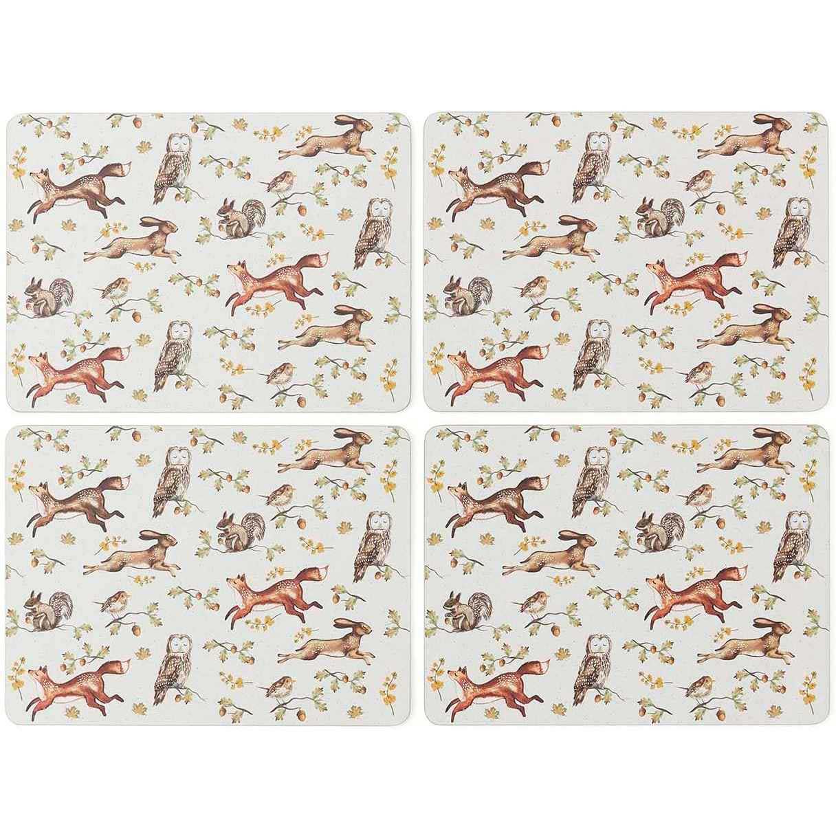 Cooksmart Forest Fable Set Of 4 Placemats