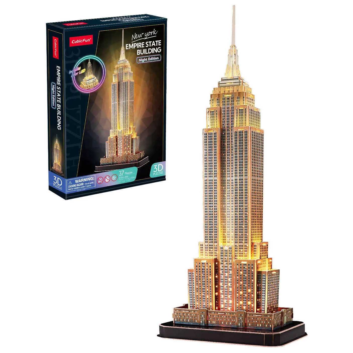 CubicFun Empire State Building 3D LED Puzzle